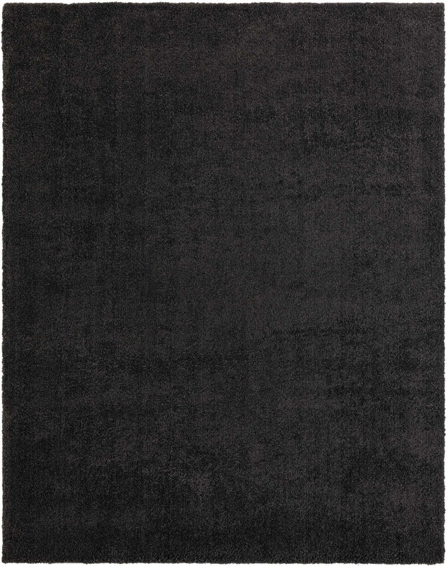 Charcoal 7' 10 x 10' Solo Rectangle Area Rug Thick Soft Touch Fluffy & Plush Shaggy Pile