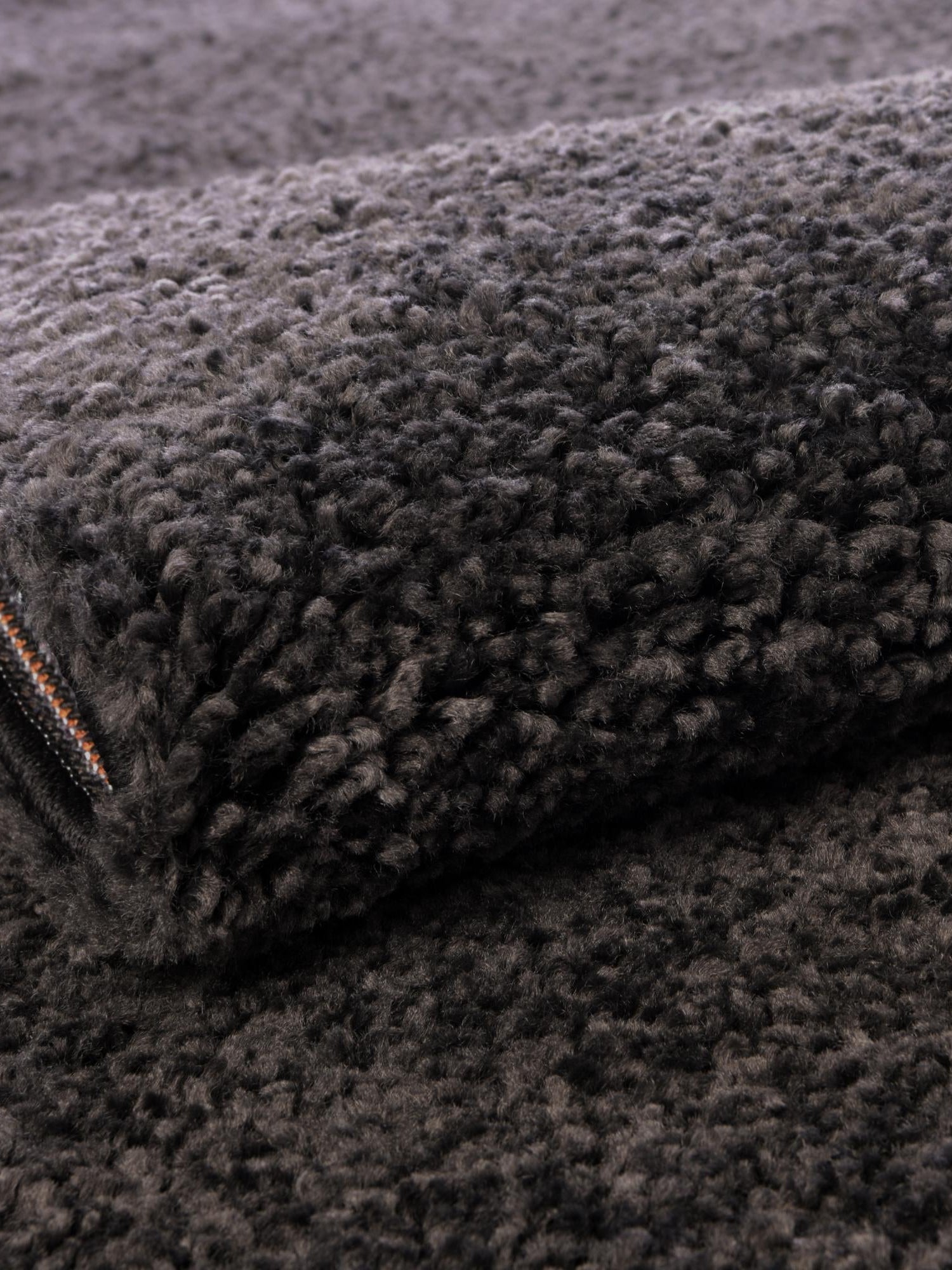 Charcoal 8' x 8' Solo Round Area Rug Thick Soft Touch Fluffy & Plush Shaggy Pile