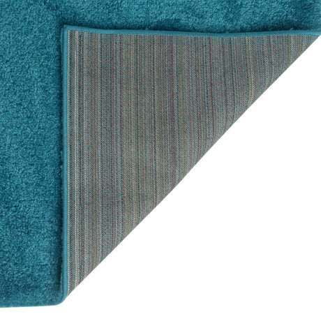 Turquoise 8' x 10' Solo Rectangle Area Rug Thick Soft Touch Fluffy & Plush Shaggy Pile Durable Minimalist Carpet for Classic Interior Design for Sale at Rug Engine