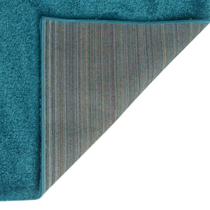Turquoise 2' 2 x 6' 7 Solo Runner Area Rug Thick Soft Touch Fluffy & Plush Shaggy Pile
