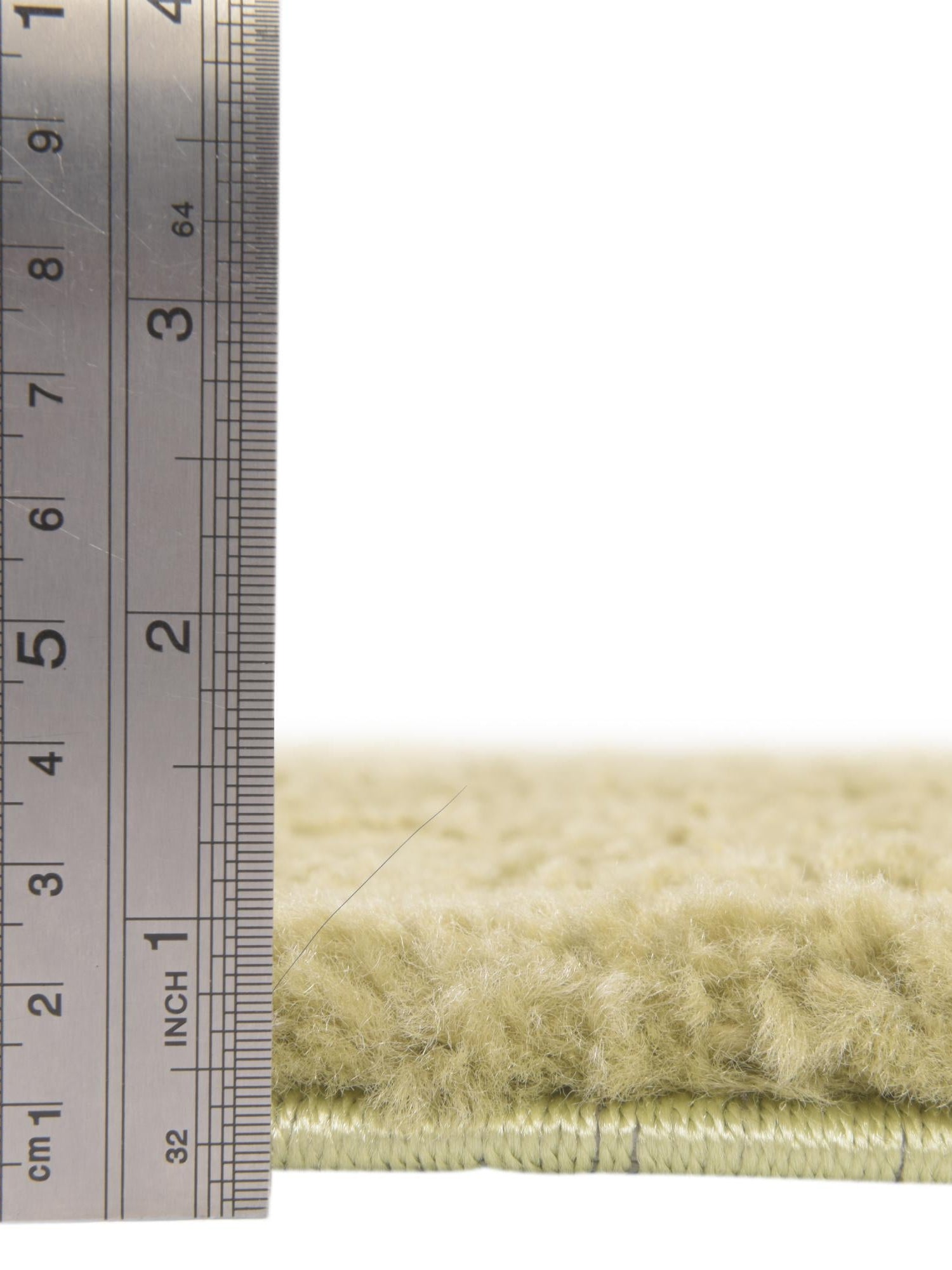Light Green 2' 2 x 3' 1 Solo Rectangle Area Rug Thick Soft Touch Fluffy & Plush Shaggy Pile
