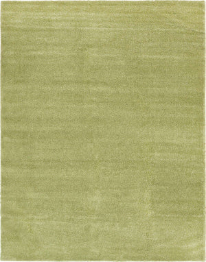 Light Green 10' x 13' 1 Solo Rectangle Area Rug Thick Soft Touch Fluffy & Plush Shaggy Pile