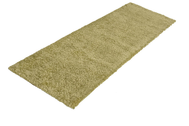Light Green 2' 2 x 6' 9 Solo Runner Area Rug Thick Soft Touch Fluffy & Plush Shaggy Pile