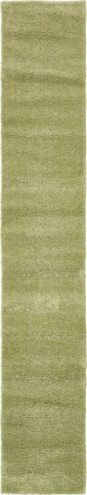 Light Green 2' 2 x 13' 1 Solo Runner Area Rug Thick Soft Touch Fluffy & Plush Shaggy Pile