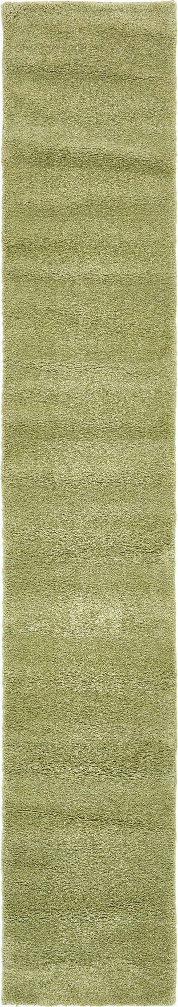 Light Green 2' 2 x 13' 1 Solo Runner Area Rug Thick Soft Touch Fluffy & Plush Shaggy Pile