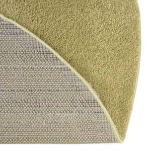 Light Green 7' 10 x 7' 10 Solo Round Area Rug Thick Soft Touch Fluffy & Plush Shaggy Pile