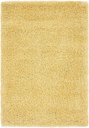 Yellow 2' 2 x 3' 1 Solo Rectangle Area Rug Thick Soft Touch Fluffy & Plush Shaggy Pile