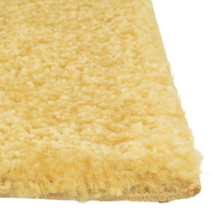 Yellow 2' 2 x 6' 7 Solo Runner Area Rug Thick Soft Touch Fluffy & Plush Shaggy Pile