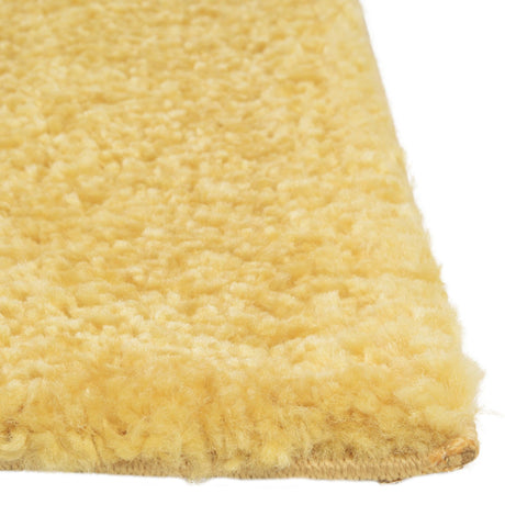 Yellow 2' 2 x 13' 1 Solo Runner Area Rug Thick Soft Touch Fluffy & Plush Shaggy Pile Durable Minimalist Carpet for Classic Interior Design for Sale at Rug Engine