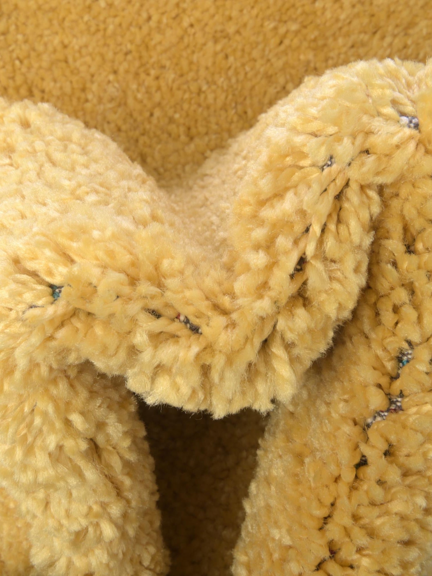 Yellow 2' 2 x 13' 1 Solo Runner Area Rug Thick Soft Touch Fluffy & Plush Shaggy Pile