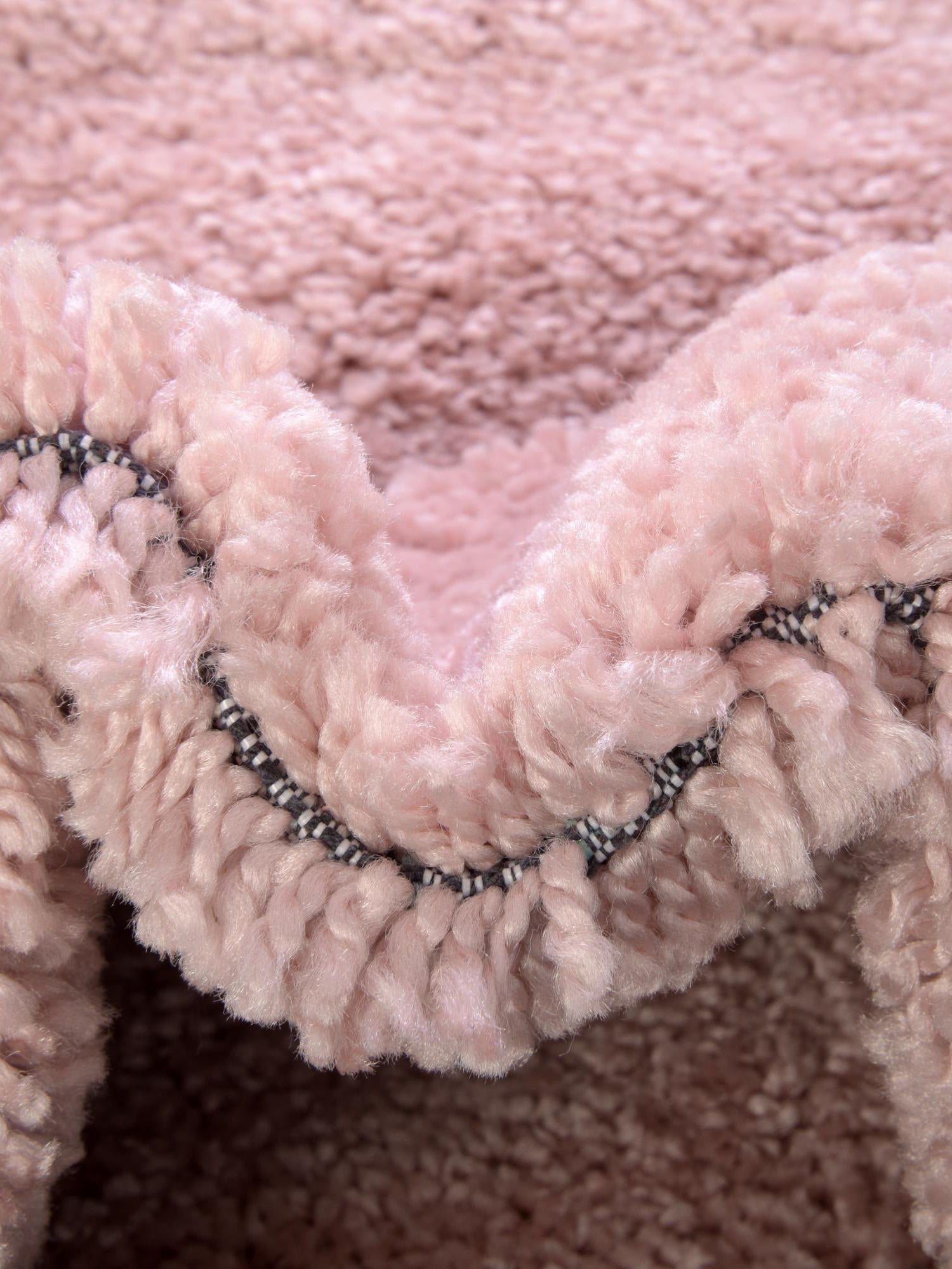 Pink 10' x 13' Solo Rectangle Area Rug Thick Soft Touch Fluffy & Plush Shaggy Pile Durable Minimalist Carpet for Classic Interior Design for Sale at Rug Engine