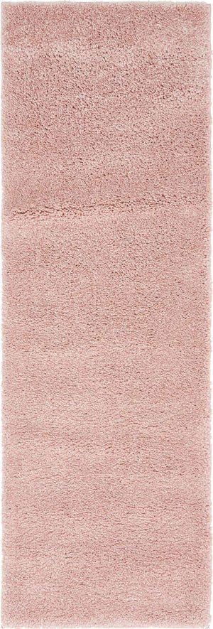 Pink 2' 2 x 6' 7 Solo Runner Area Rug Thick Soft Touch Fluffy & Plush Shaggy Pile