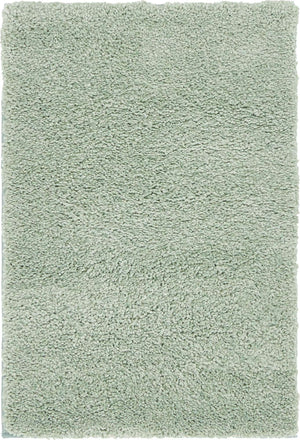 Sea Salt Blue 2' 2 x 3' 1 Solo Rectangle Area Rug Thick Soft Touch Fluffy & Plush Shaggy Pile