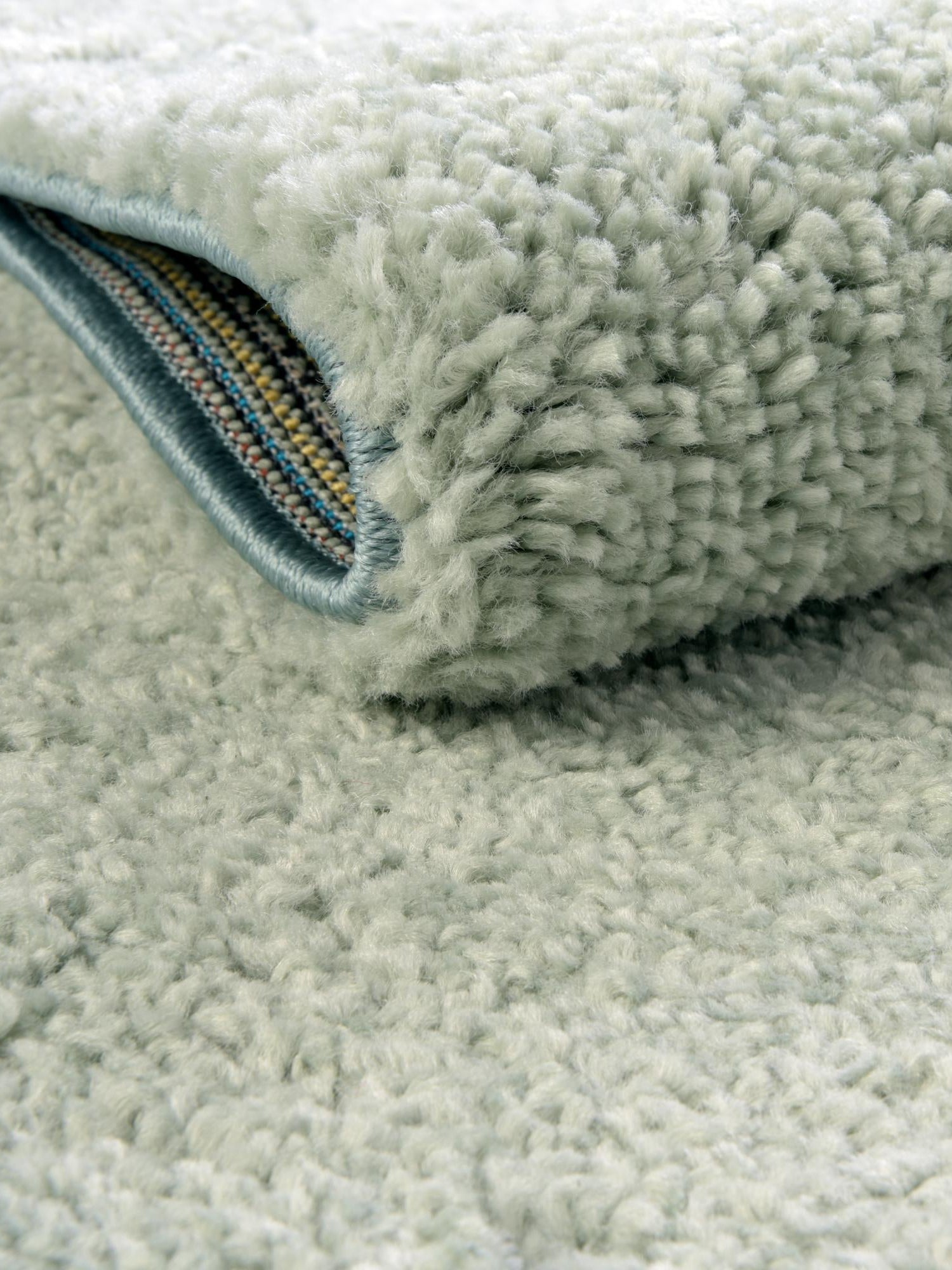 Sea Salt Blue 5' 3 x 7' 7 Solo Rectangle Area Rug Thick Soft Touch Fluffy & Plush Shaggy Pile Durable Minimalist Carpet for Classic Interior Design for Sale at Rug Engine