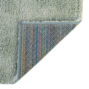 Sea Salt Blue 2' 2 x 3' 1 Solo Rectangle Area Rug Thick Soft Touch Fluffy & Plush Shaggy Pile