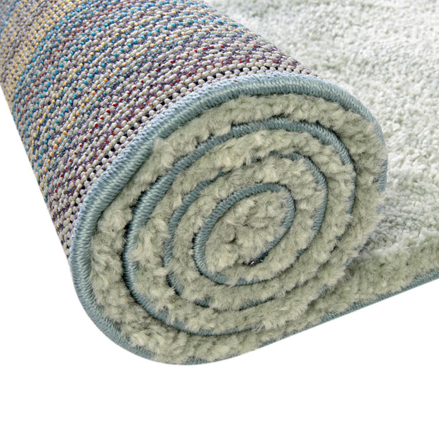 Sea Salt Blue 2' 2 x 3' 1 Solo Rectangle Area Rug Thick Soft Touch Fluffy & Plush Shaggy Pile