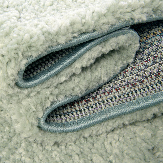 Sea Salt Blue 2' 2 x 3' 1 Solo Rectangle Area Rug Thick Soft Touch Fluffy & Plush Shaggy Pile