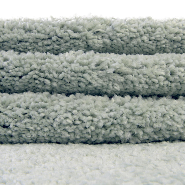 Sea Salt Blue 2' 2 x 3' 1 Solo Rectangle Area Rug Thick Soft Touch Fluffy & Plush Shaggy Pile
