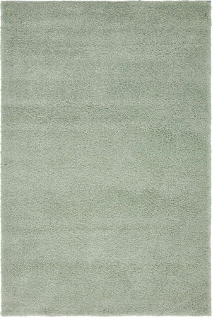 Sea Salt Blue 5' 3 x 7' 7 Solo Rectangle Area Rug Thick Soft Touch Fluffy & Plush Shaggy Pile