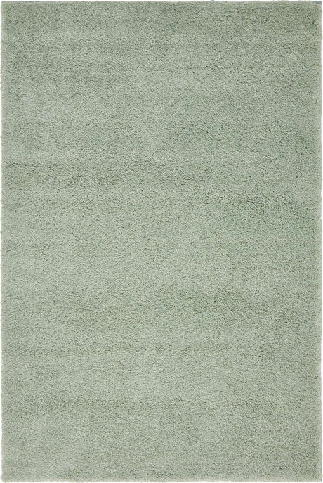 Sea Salt Blue 5' 3 x 7' 7 Solo Rectangle Area Rug Thick Soft Touch Fluffy & Plush Shaggy Pile