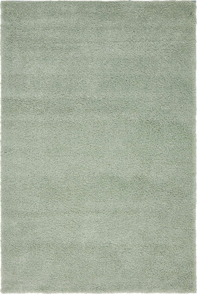 Sea Salt Blue 5' 3 x 7' 7 Solo Rectangle Area Rug Thick Soft Touch Fluffy & Plush Shaggy Pile