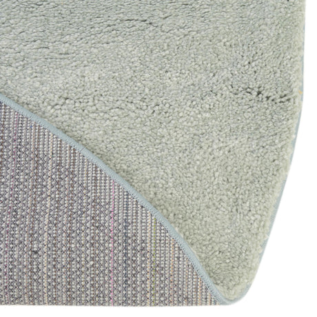 Sea Salt Blue 8' x 8' Solo Round Area Rug Thick Soft Touch Fluffy & Plush Shaggy Pile Durable Minimalist Carpet for Classic Interior Design for Sale at Rug Engine