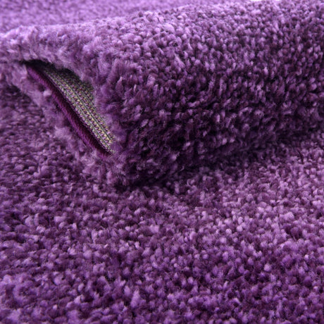 Violet 3' 3 x 5' 3 Solo Rectangle Area Rug Thick Soft Touch Fluffy & Plush Shaggy Pile Durable Minimalist Carpet for Classic Interior Design for Sale at Rug Engine