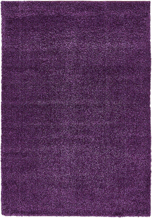 Violet 5' 3 x 7' 7 Solo Rectangle Area Rug Thick Soft Touch Fluffy & Plush Shaggy Pile