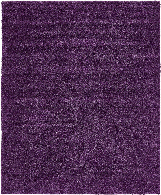 Violet 7' 10 x 10' Solo Rectangle Area Rug Thick Soft Touch Fluffy & Plush Shaggy Pile