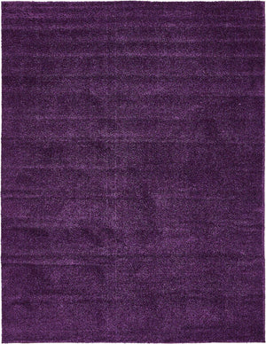 Violet 10' x 13' 1 Solo Rectangle Area Rug Thick Soft Touch Fluffy & Plush Shaggy Pile