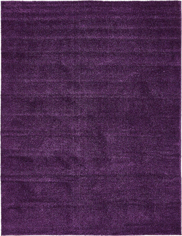 Violet 10' x 13' 1 Solo Rectangle Area Rug Thick Soft Touch Fluffy & Plush Shaggy Pile