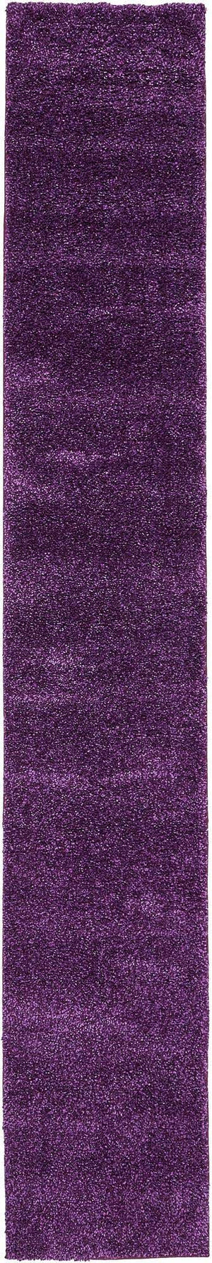 Violet 2' 2 x 13' 1 Solo Runner Area Rug Thick Soft Touch Fluffy & Plush Shaggy Pile