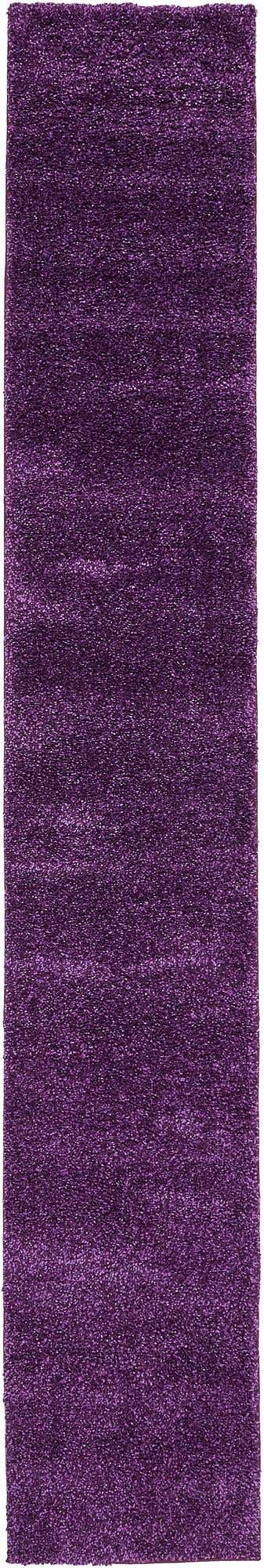 Violet 2' 2 x 13' 1 Solo Runner Area Rug Thick Soft Touch Fluffy & Plush Shaggy Pile