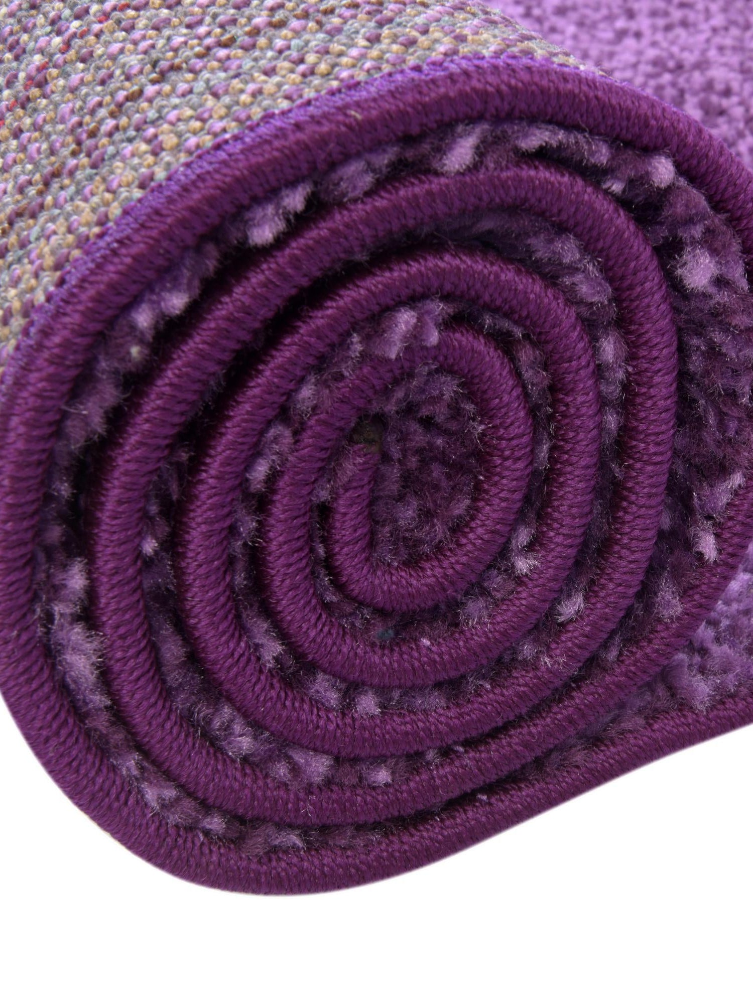 Violet 10' x 10' Solo Round Area Rug Thick Soft Touch Fluffy & Plush Shaggy Pile Durable Minimalist Carpet for Classic Interior Design for Sale at Rug Engine