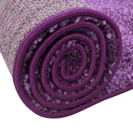 Violet 10' x 10' Solo Round Area Rug Thick Soft Touch Fluffy & Plush Shaggy Pile Durable Minimalist Carpet for Classic Interior Design for Sale at Rug Engine