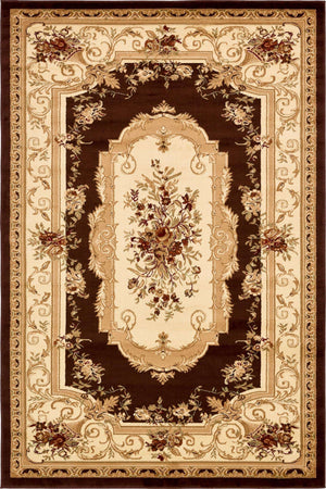 Brown 6' 1 x 9' Versailles Rectangle Area Rug