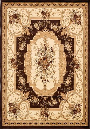Brown 7' 10 x 11' Versailles Rectangle Area Rug