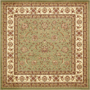 Green 7' 10 x 7' 10 Voyage Square Area Rug