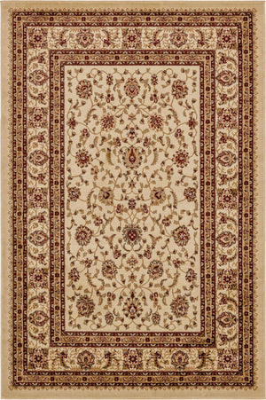 Cream 6' 1 x 9' Voyage Rectangle Area Rug