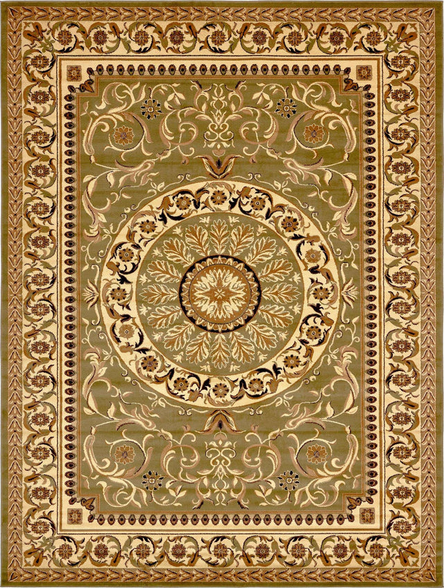 Light Green 10' x 13' 1 Versailles Rectangle Area Rug