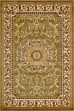 Light Green 6' 1 x 9' Versailles Rectangle Rug