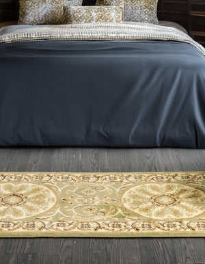 Light Green 2' x 6' 1 Versailles Runner Area Rug