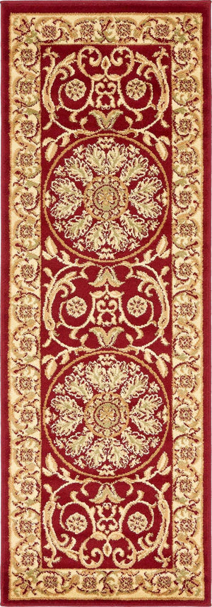 Red 2' x 6' 1 Versailles Runner Area Rug