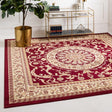 Red 6' 1 x 6' 1 Versailles Square Area Rug