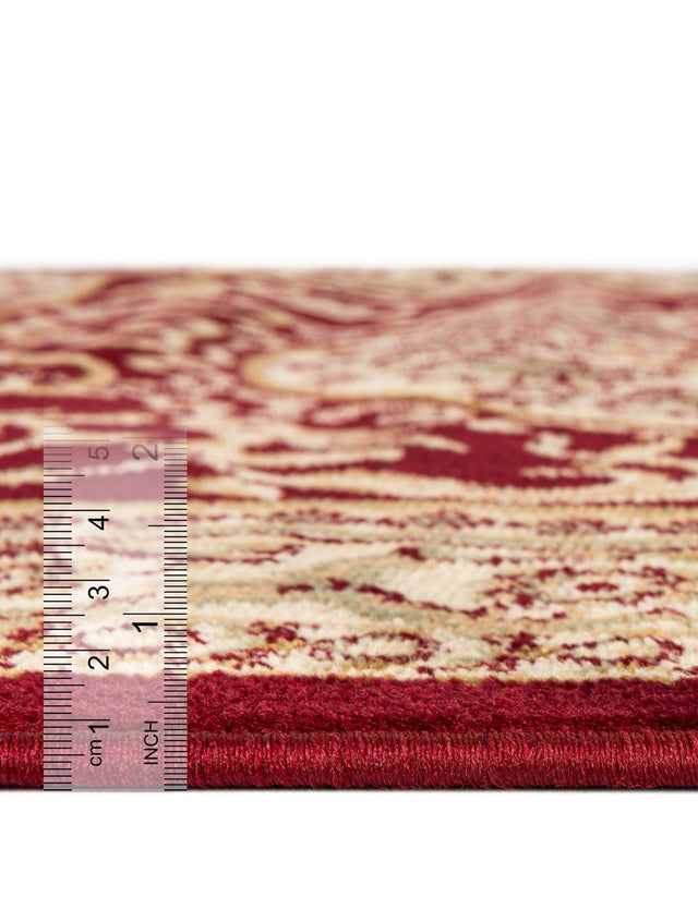 Red 7' 10 x 7' 10 Versailles Square Area Rug