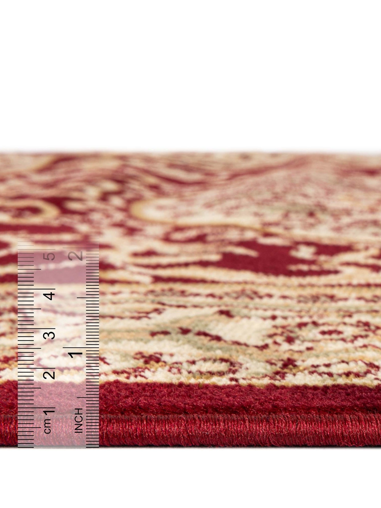 Red 4' 1 x 4' 1 Versailles Square Area Rug