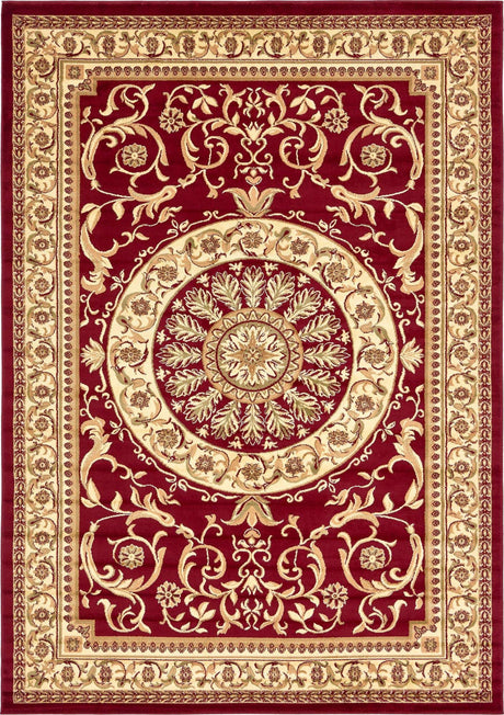 Red 7' 10 x 11' Versailles Rectangle Area Rug