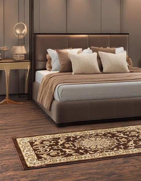 Brown 2' x 6' 1 Versailles Runner Area Rug