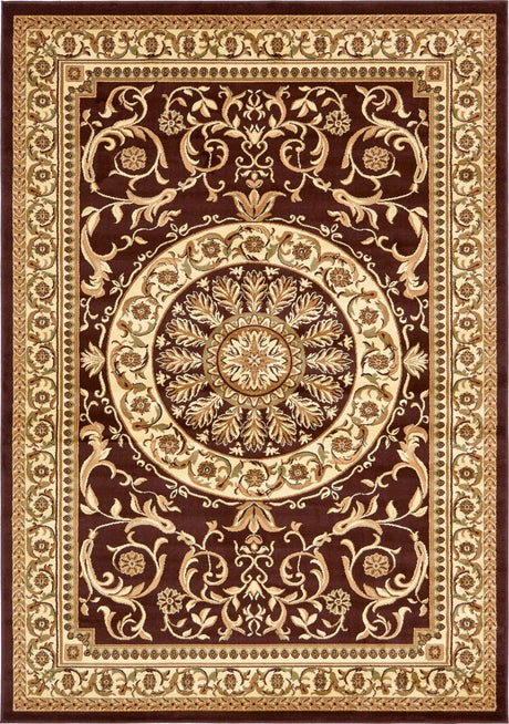 Brown 7' 10 x 11' Versailles Rectangle Area Rug