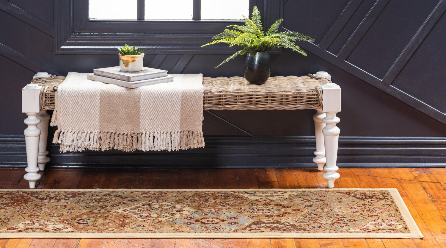 Cream 3' x 10' Voyage Runner Area Rug